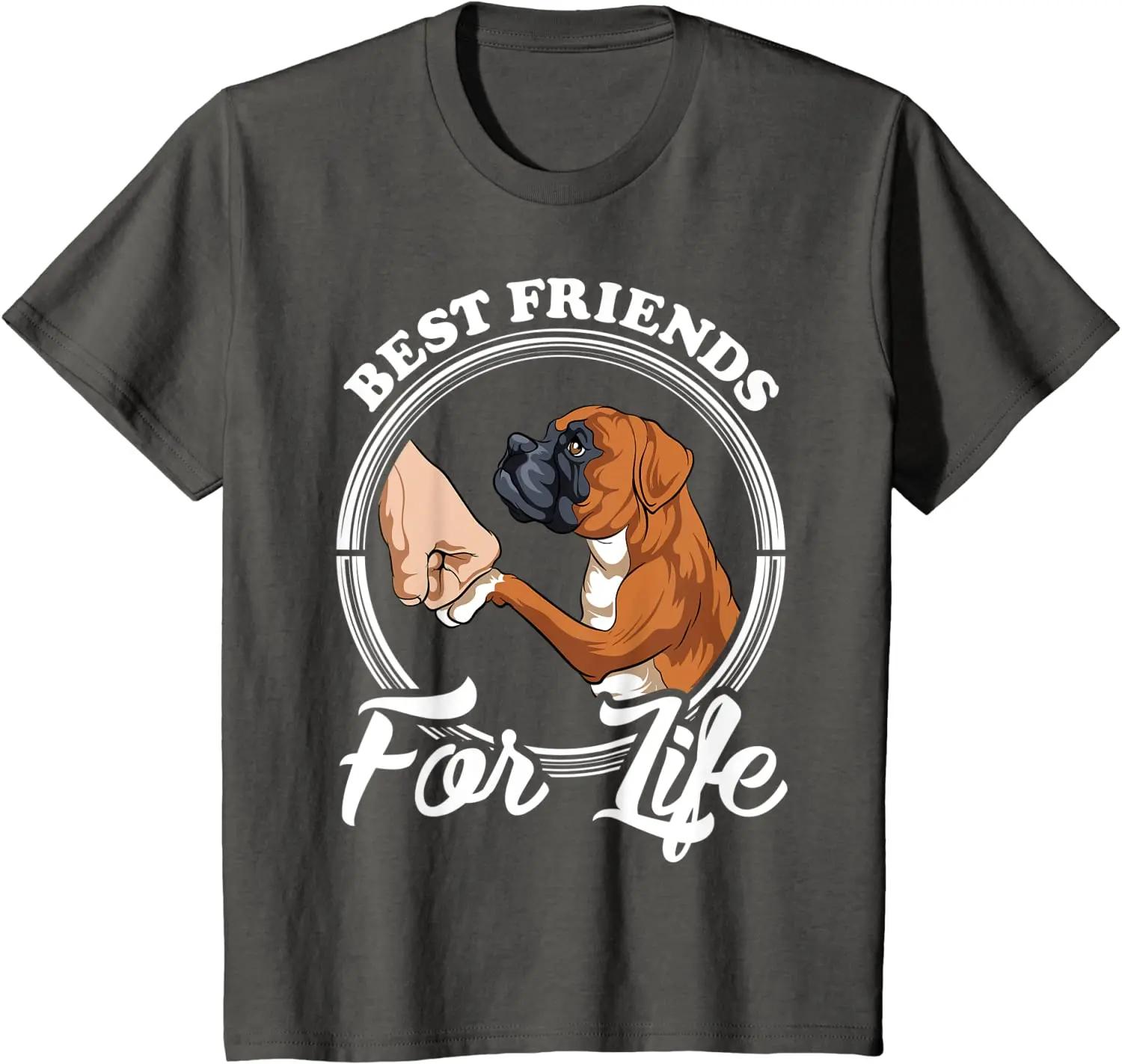 

Футболка с забавным принтом боксера для любителей собак, подарочная футболка для мужчин из 100% хлопка с круглым вырезом и коротким рукавом, повседневная мужская футболка, размер S-3XL XXXXXL темно серый