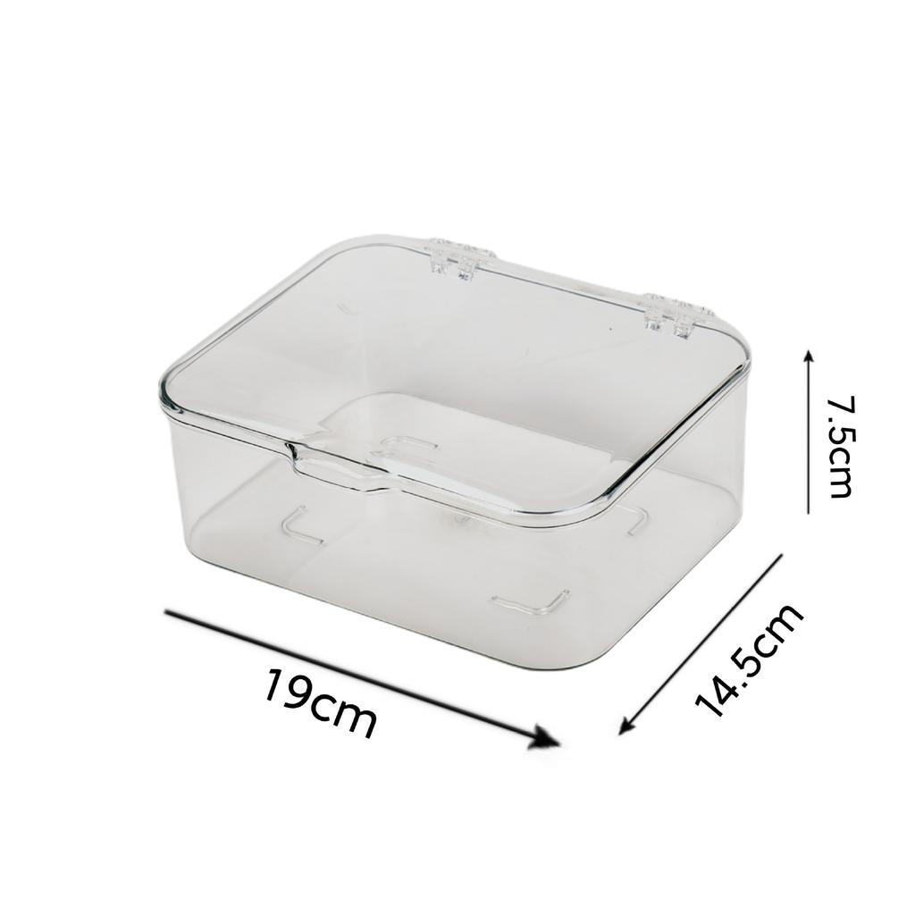 Transparent Flip - Top Storage Box for Home Use, a Simple and Stylish Desktop Dust - Proof Storage Box