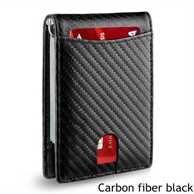 

Synthetic Leather Slim Smart Wallet for Men Credit Card Holder Money Clip RFID Blocking Men Thin Bifold Wallet Money Bag