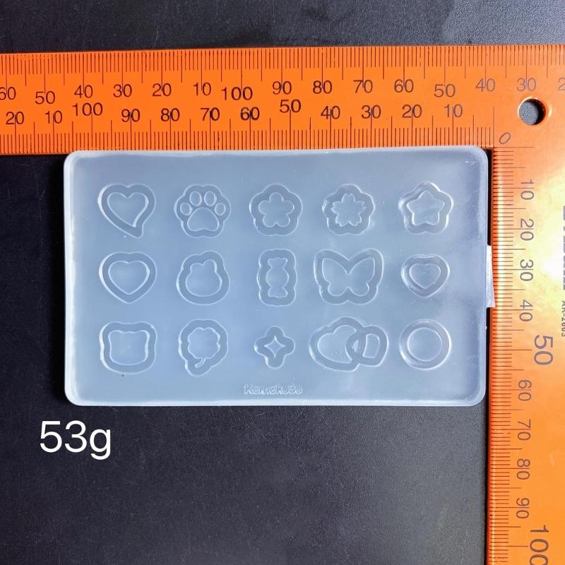 Resin Shaker Filling Mold,Silicone Heart Mold Epoxy Resin Mold Filler Quicksand Casting Filling Mold for Jewelry Making