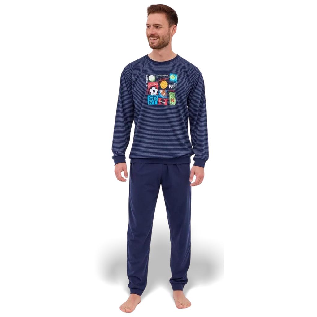 Cornette Men's WINNER Pajamas 308/258 Cotton Navy Stripes