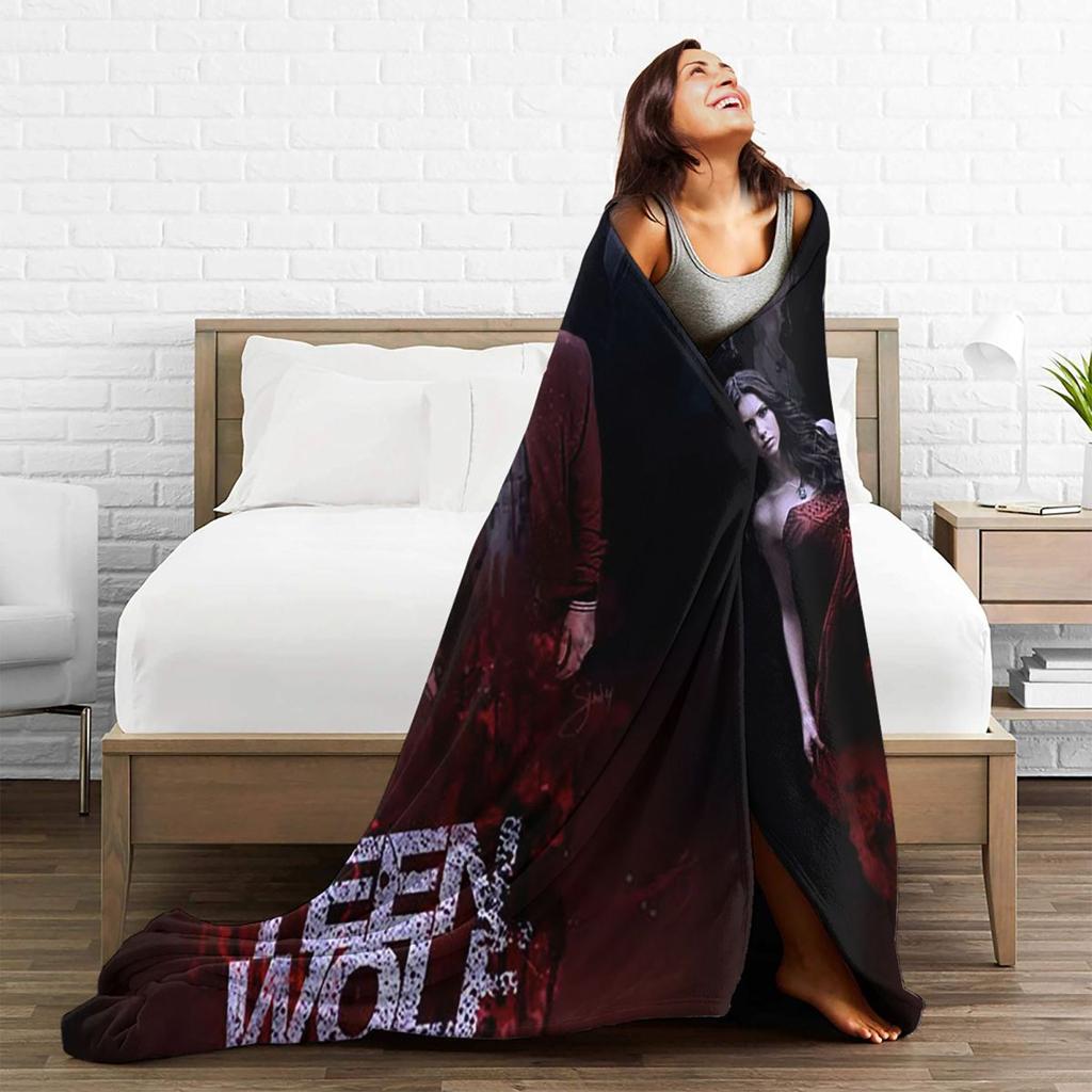Film Teen Wolf Decken Weiche Warme Flanell Überwurfdecke Abdeckung für Bett Wohnzimmer Picknick Reise Zuhause Sofa