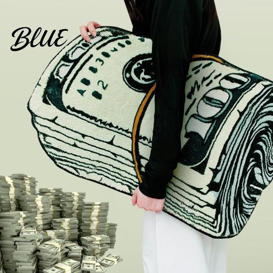 Long-lasting Carpet Soft for Bedroom Money Patterned Mat Creative Absorbent Floor Rug Pattern Living Room