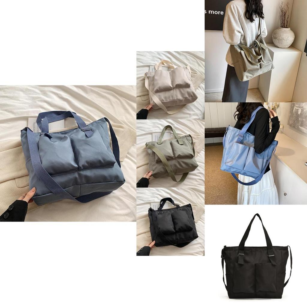 Trendy Street Style Oxford Cloth Tote Bag For Women 2024 Large Capacity Shoulder Bag For Daily Use