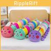 Colorful Caterpillar Plush Toy For Girls Kids Sleep Aid Soft Stuffed Animal Gift