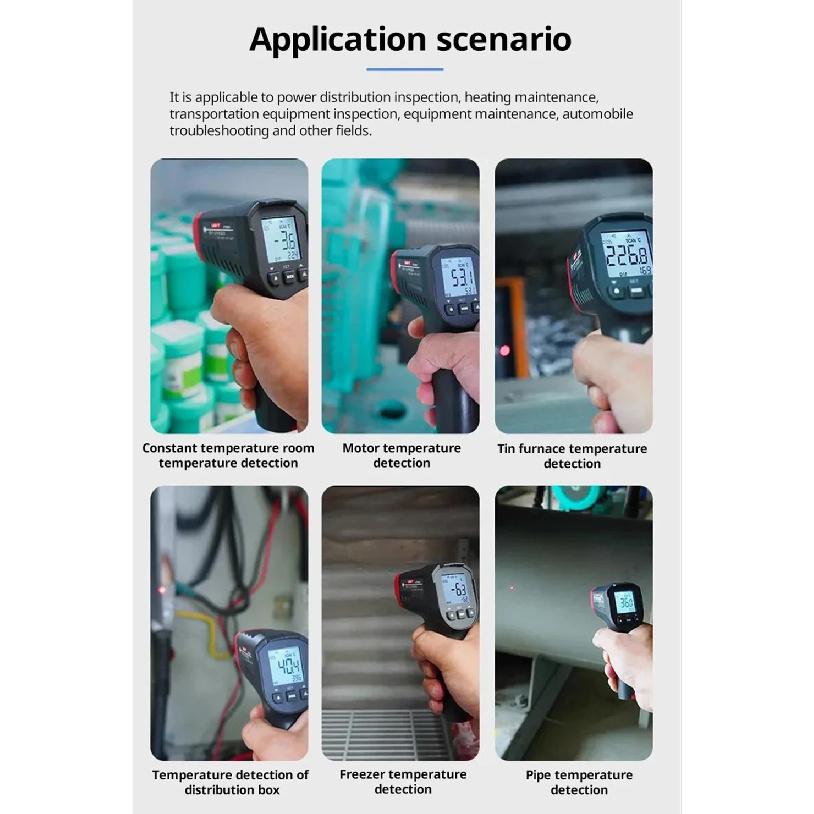 UNI-T Thermometer Digital UT306S UT306C UT320D UT320T UT333 UT333BT UT325F Temperature Gauge Heat Meter Professional Thermometer