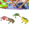 4pcs High Simulation Toad Model Bright Color Toad Toy Set Tricky Squeeze Toad Toys for Children