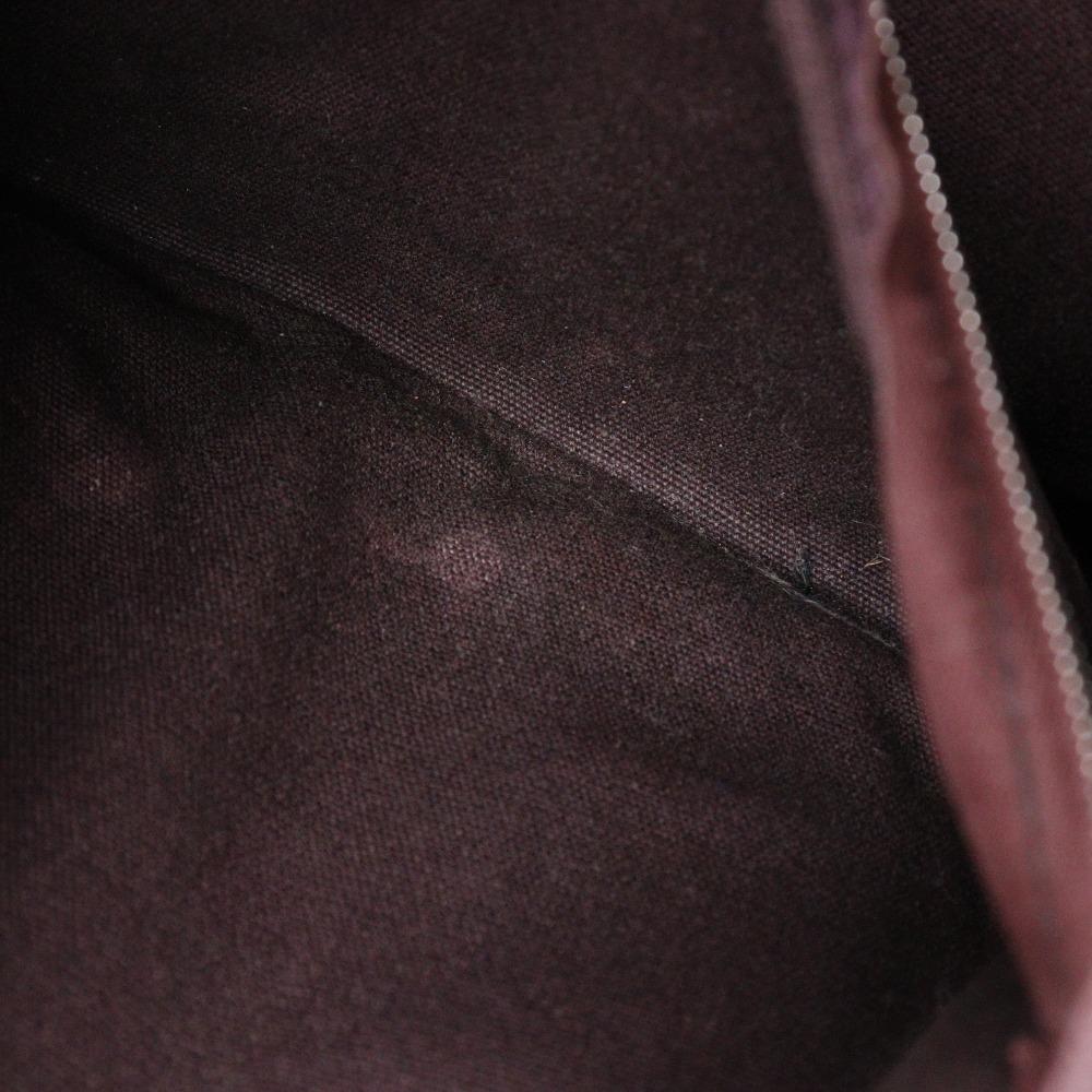 HERMES Fourre ToutPM Handbag Black / red cotton unisex Used