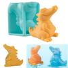 1/2Pcs Ice Cube Tray Cartoon Crocodile Shape Silicone Mold Food-Grade Jelly Chocolate Mold Easy Demould Handmade