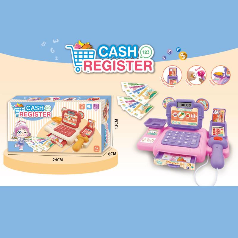 Childrens Play Cash Register Toy For Role Play With Sound And Light Features For Kids Learning