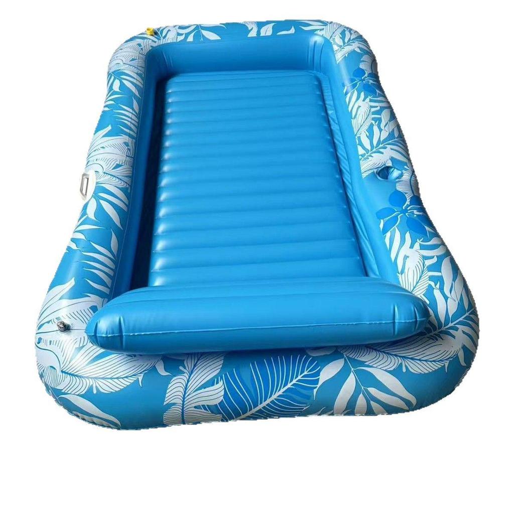Inflatable Floating Lounge Chair for Sunbathing and Pool Parties