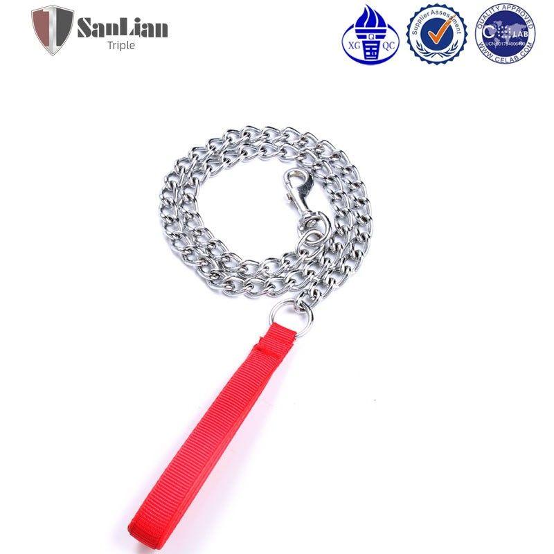 

Dog Iron Chain Hand Holding Rope Teddy/Golden Retriever Dog Leash Dog Chain Small Medium Large Dog Collar Pet Supplies 1.6mm*120cm Red