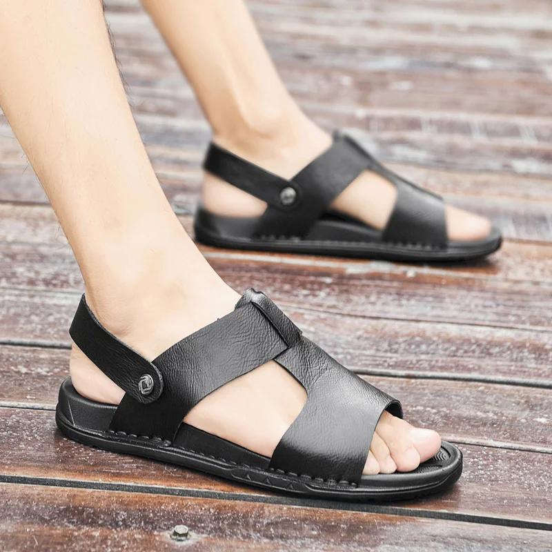 Outdoor Comfortable Beach Sandals Fashion Casual Shoes New Summer Sneakers Men's Hollow Out Sandals Lightweight Male Mesh Flats