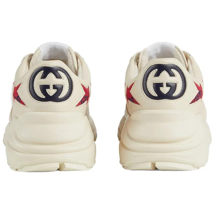 Gucci Rhyton Comfortable Low Top Chunky Sneakers Women's Ivory White (Unisex) Chunky Sneakers 664962 2SHC0 9560