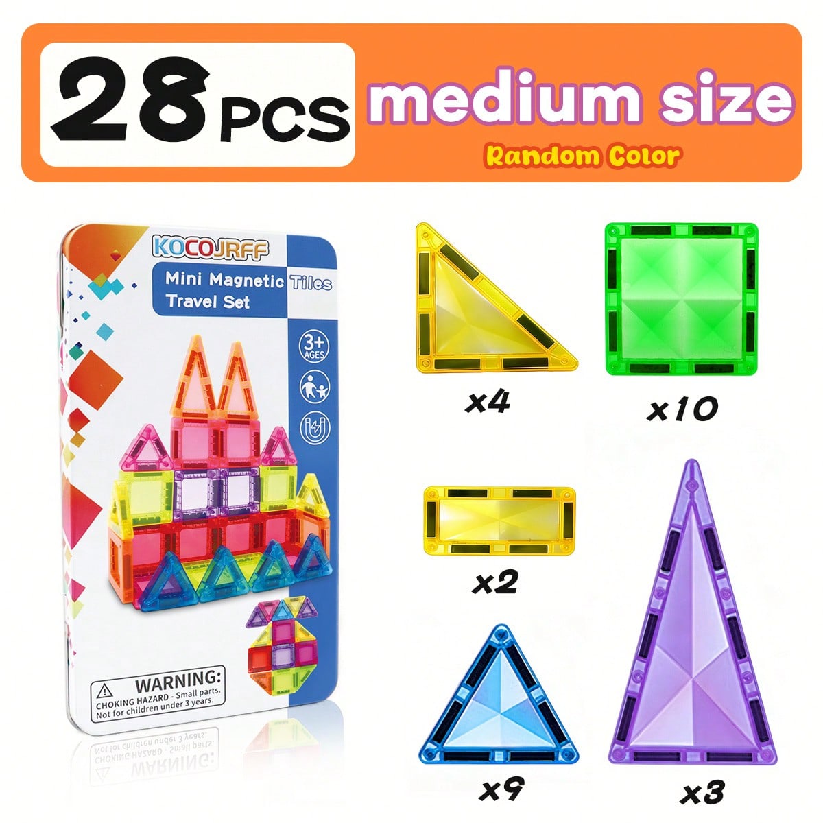 

Medium-Sized Magnetic Building Block Toy, Hands-On and Brainpower Development, Children s Holiday and Birthday Learning Gift