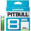 Shimano Pitbull PE Line 8-Strand 200m 1.0mm Lime Green 22.4lb Fishing Line