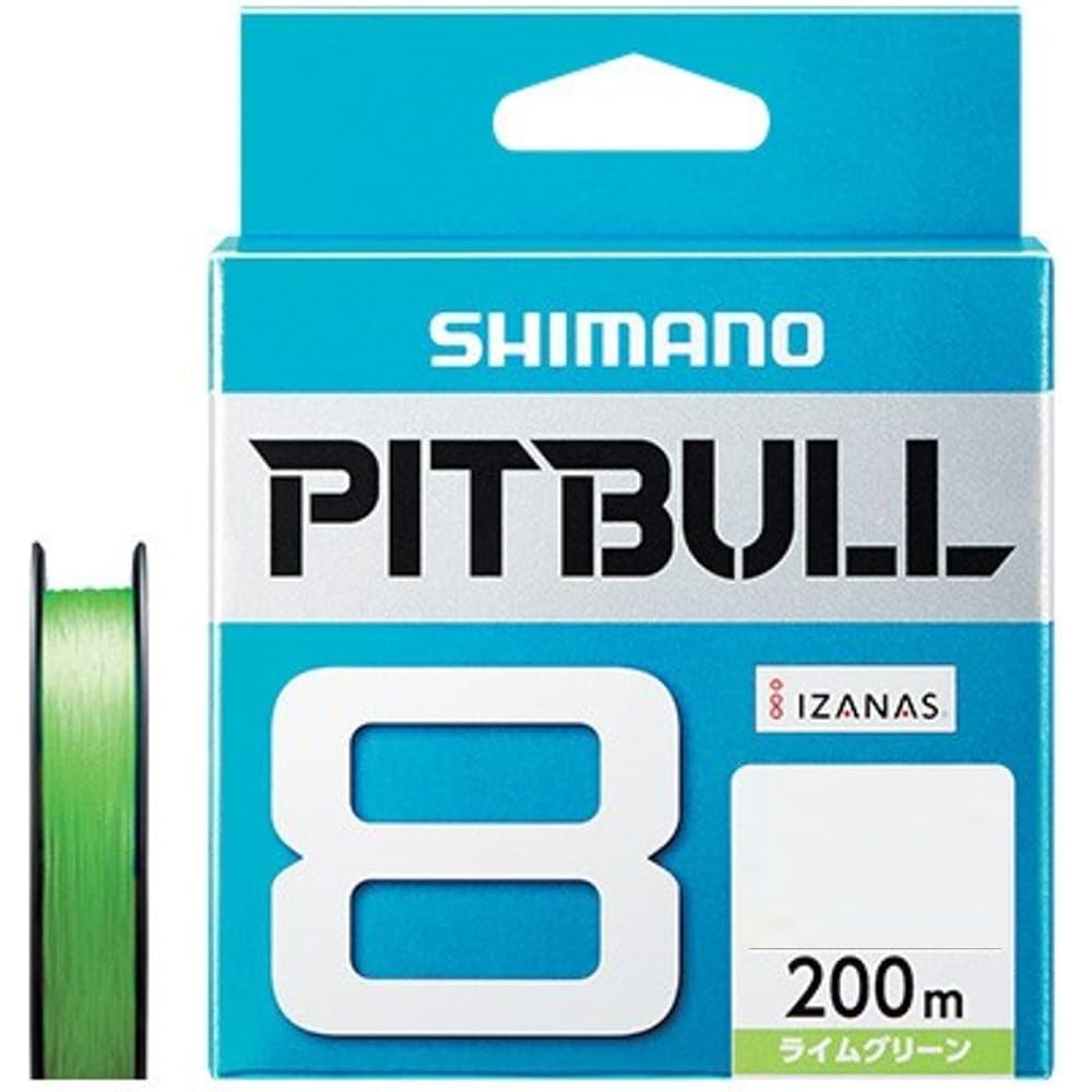 Shimano Pitbull PE Line 8-Strand 200m 0.6mm Lime Green 14.5lb Fishing Line