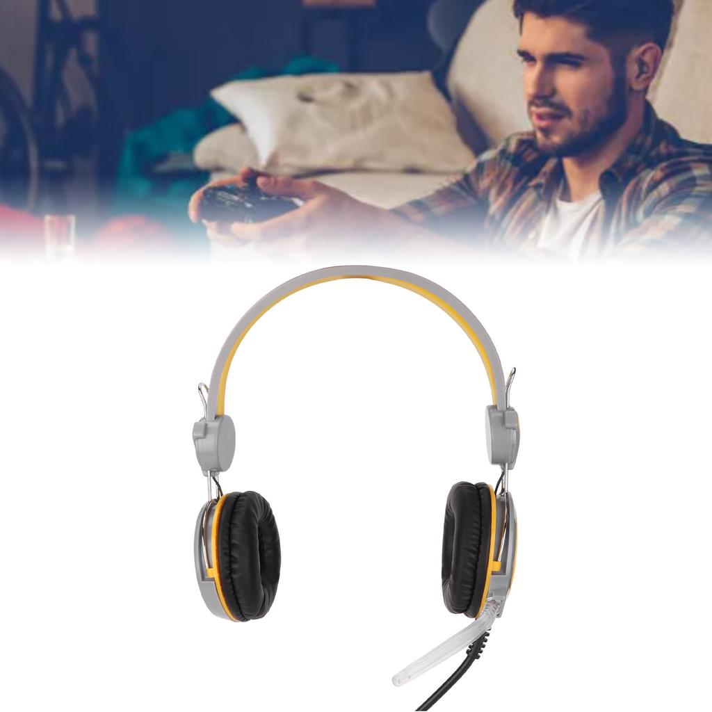 Gaming Headset Noise Cancelling Stereo Ergonomic Wired Computer Game Headphone with Microphone for PC