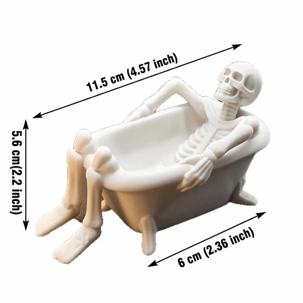 Well-Made Resin Trinket Organizer Smooth Surface Bathtub Tray Skeleton Tray Living Room