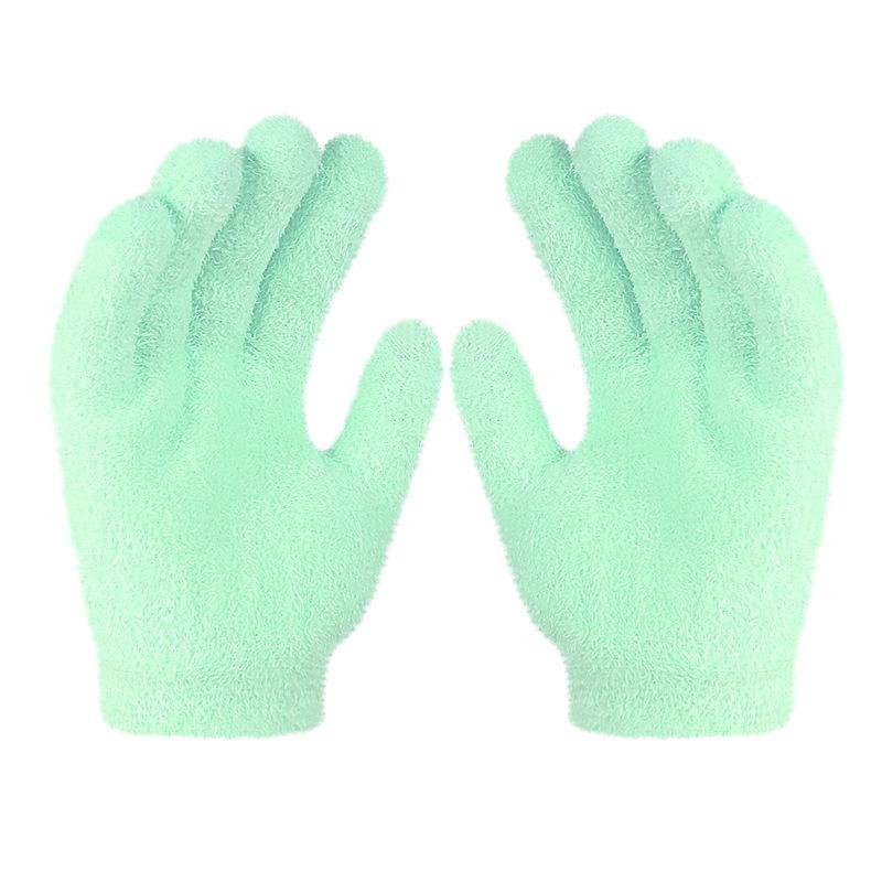Feather Yarn Gel Heel Socks Hand and Foot Gel Touch Screen Gloves Plant Full Socks Five-finger Gloves