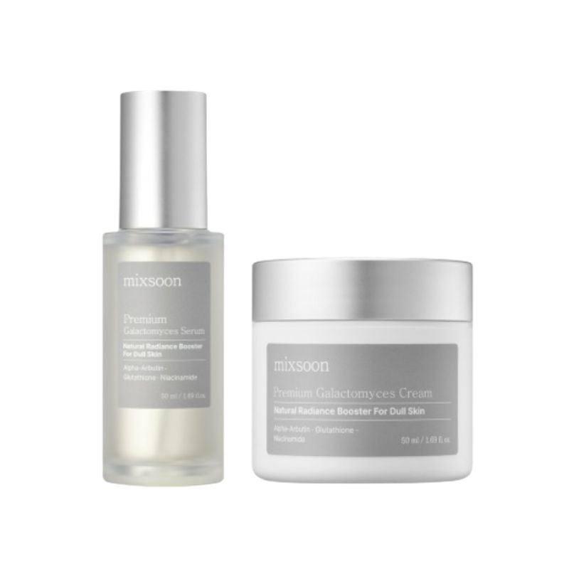 [Mixsoon] Premium Radiant Skin Care Duo – Brightening Serum (50ml) + Daily Moisture Cream (50ml) 50ml x 2ea