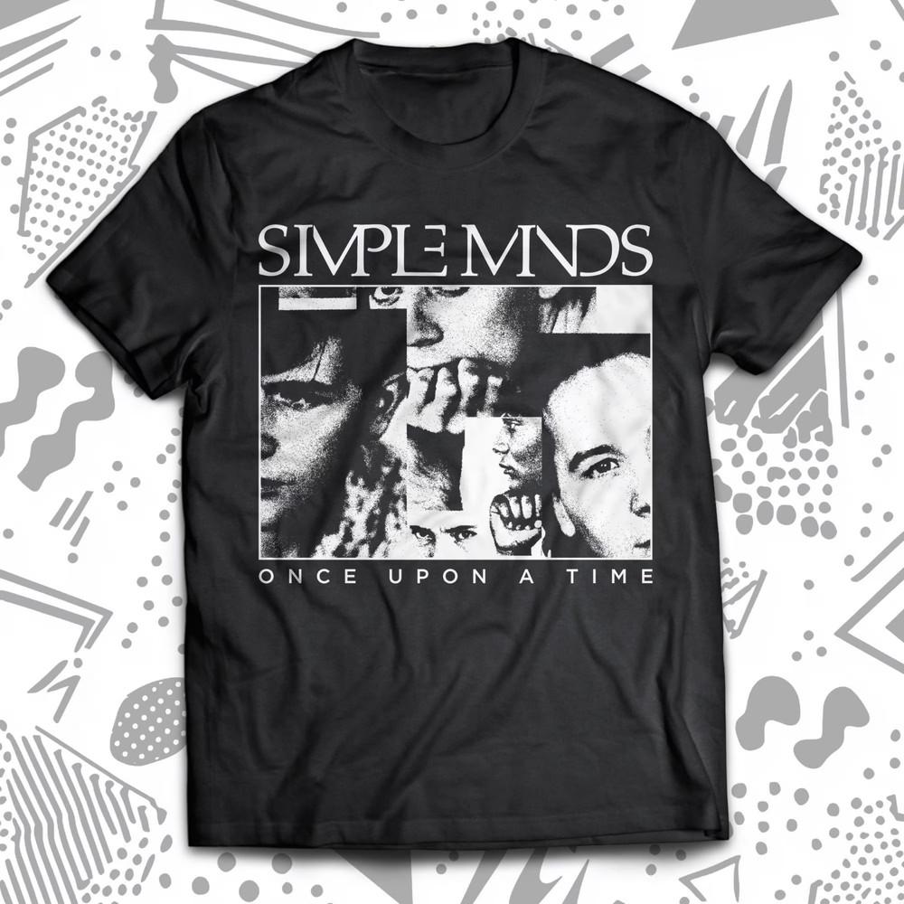 Vtg Simple Minds Band Once Upon A Time Baumwolle Schwarz Alle Größen T-Shirt MM103 Unisex T-Shirt