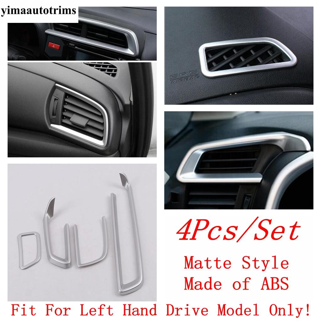 Dashboard Central Middle Air AC Conditioning Outlet Vent Frame Decoration Cover Trim Accessories For Honda FIT JAZZ 2014 -