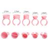 100-Pack Pink Microblading Ink Cups & Glue Trays for Eyelash Extension