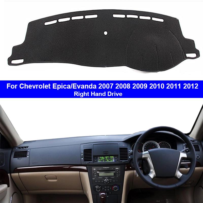 Car Dashboard Cover Dash Mat Carpet Cape For Chevrolet Epica Evanda 2007 2008 2009 2010 2011 2012 LHD RHD 2 Layers Auto Sunshade