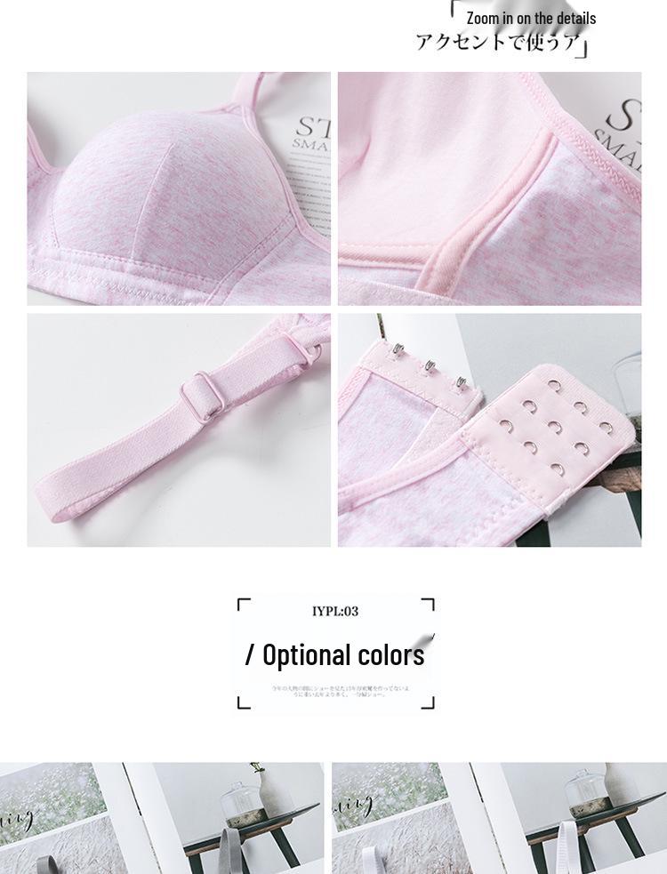 Junior Girls' Cotton Training Bra - No Underwire, Lightweight, Comfortable Fit