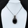 Black Onyx Pendant Copper Wire Wrapped Pendant Gemstone Pendant Black Onyx Copper Jewelry Handmade Pendant Wire Wrap Jewelry Gift For Mother