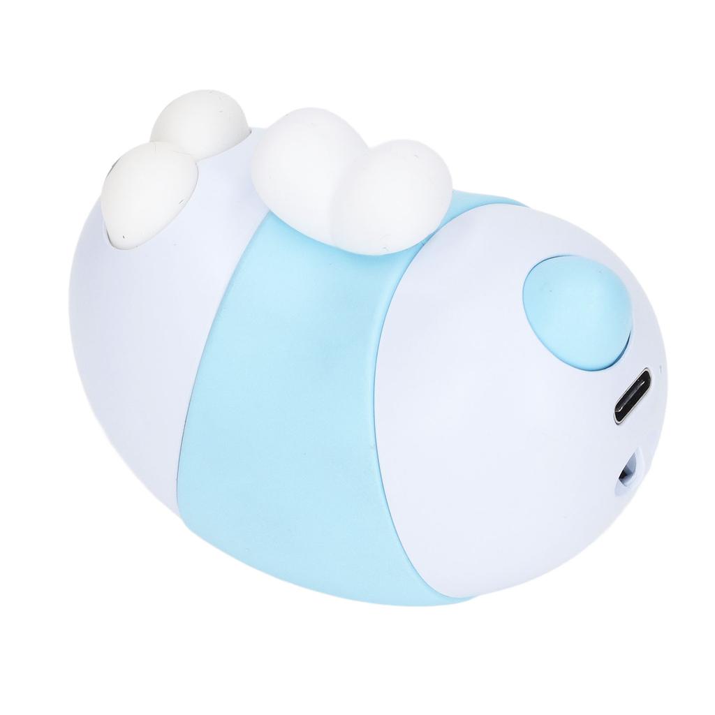 מחמם ידיים נטען בסגנון דבורה טעינת USB 2 מצבי טמפרטורה חימום מהיר מחמם ידיים חשמלי לבית חורף משרד כחול