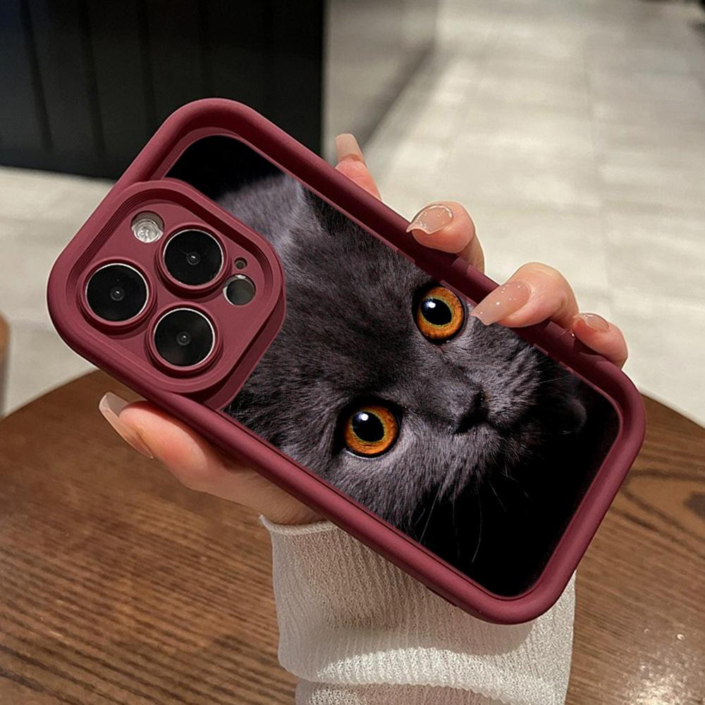 LZ3 Black Cat Green Eyes Silicone Phone Case for Xiaomi 11 Lite 5G 14T Redmi 14C 13C A3 Note 12 11 9 10 13 Pro Plus Shockproof Back Cover