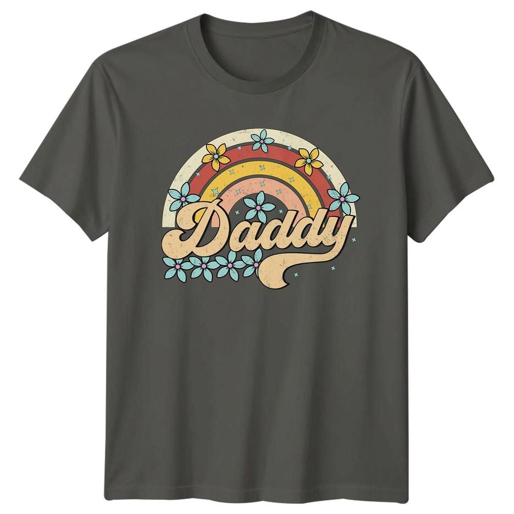Daddy Unisexs TShirt Retro Groovy Fathers Day Fathers Day Gift For Him S