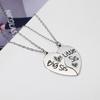 Combination Stainless Steel Lettering Love Friendship Necklaces Ins Net Red Wind Good Sister Necklaces 2 Piece Set