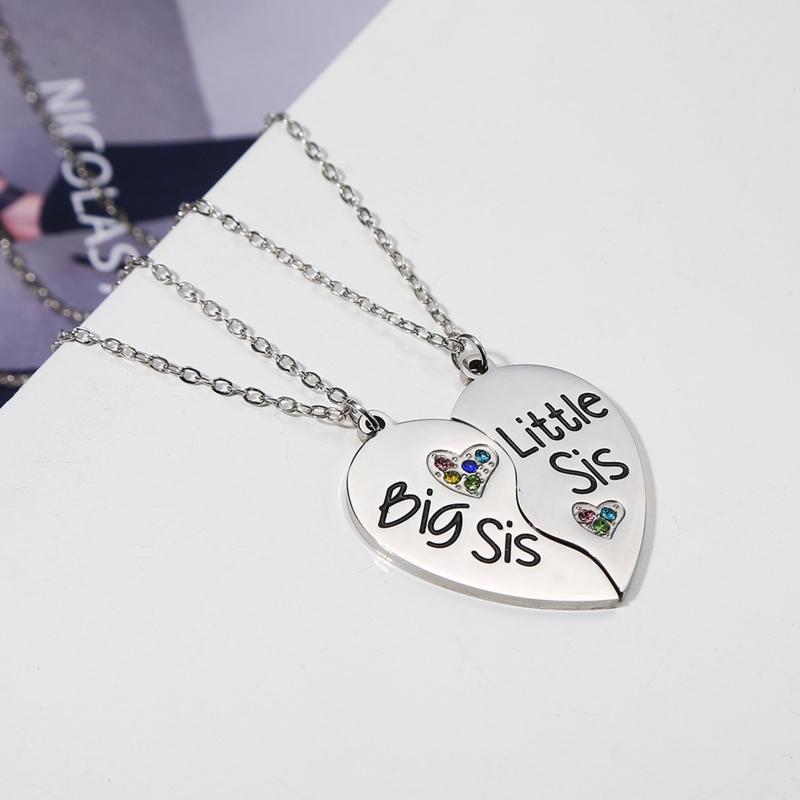 Combination Stainless Steel Lettering Love Friendship Necklaces Ins Net Red Wind Good Sister Necklaces 2 Piece Set