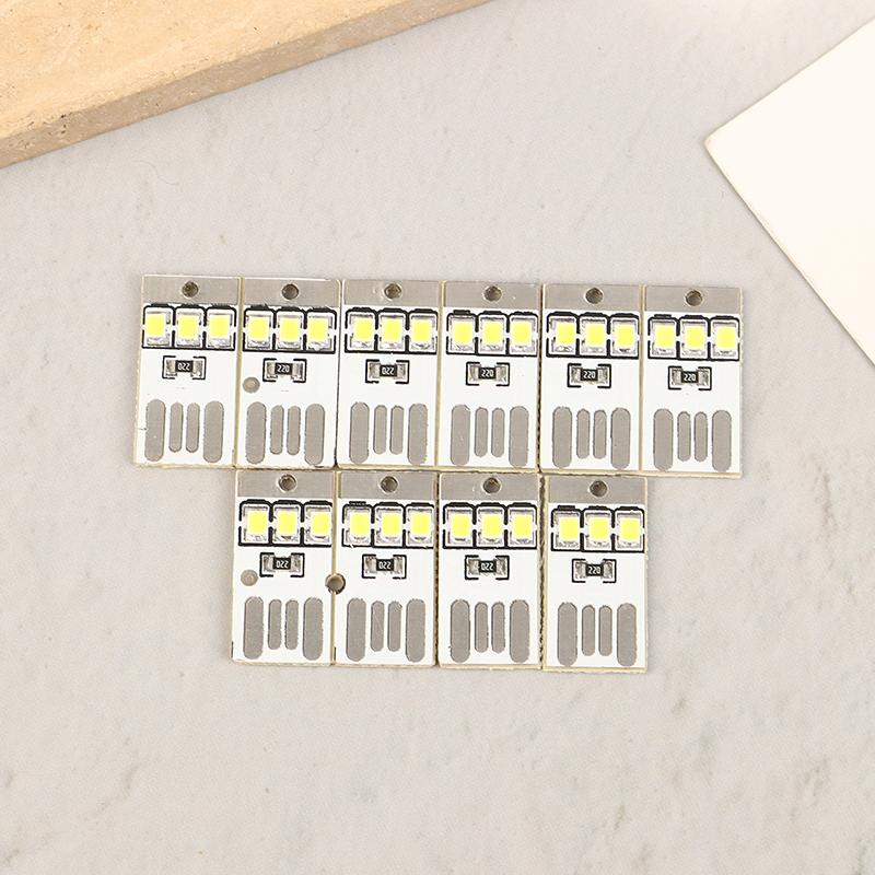 10Pcs Book Light Mini Night Lighting 2835 Smd Bulb 5V 0.2W Led Usb Light For Computer Mobile Power Supply Chip Led Nightlight