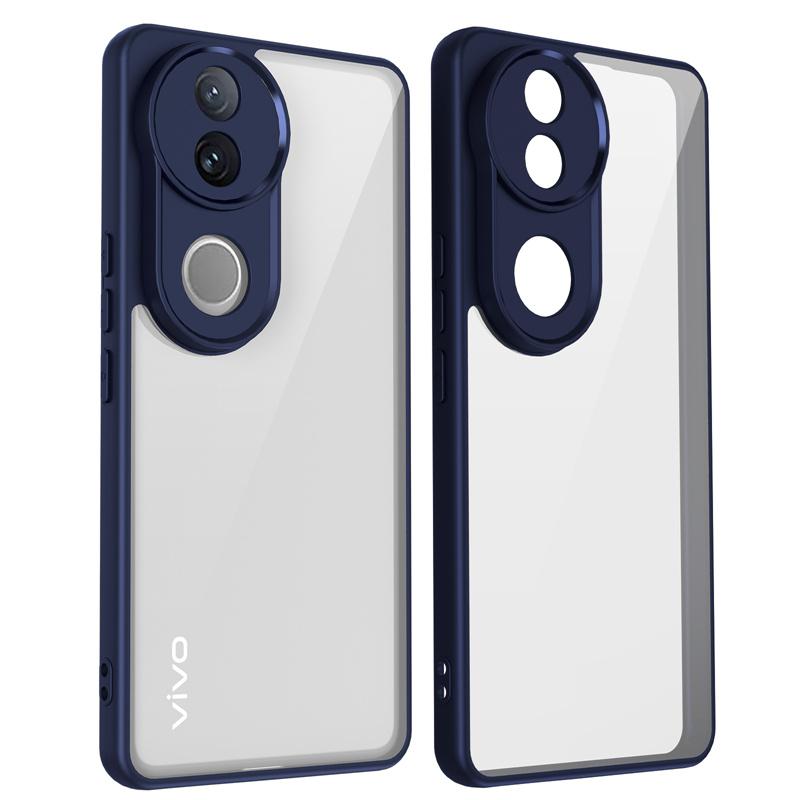 Vivo V50 5G V2427 Case Plating Bumper Shockproof Clear Back Cover Hard Matte Phone Case for Vivo V50 VivoV50 5G 2025 V2427