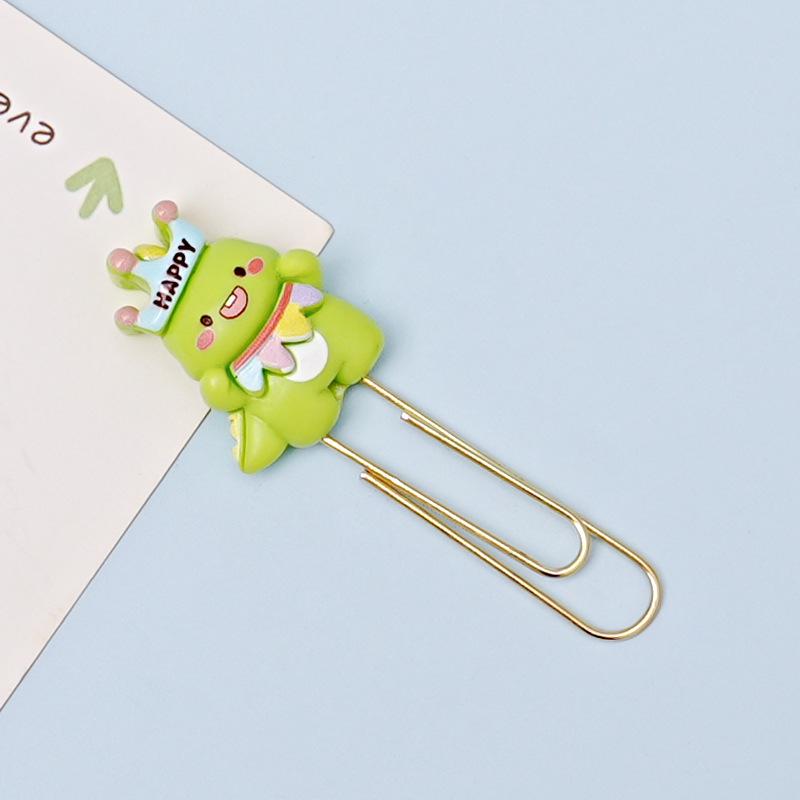 Creative Animal-Shaped Colorful Metal Paper Clip Bookmarks for Students and Office Use