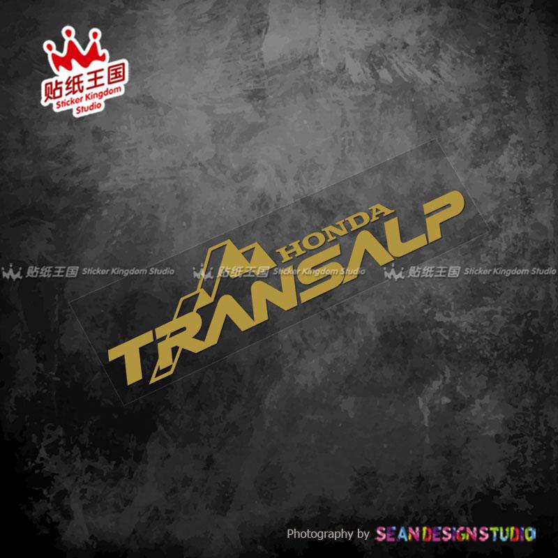 

For Honda Transalp Helmet Motorcycle Decal Motor bike Waterproof Sticker 27 15x4cm золотий