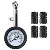 Tire Pressure Gauge - AIMOONSA - Digital - 0-60 PSI (0-5 Bar) - 360° Swivel Chuck - Rubber Cover