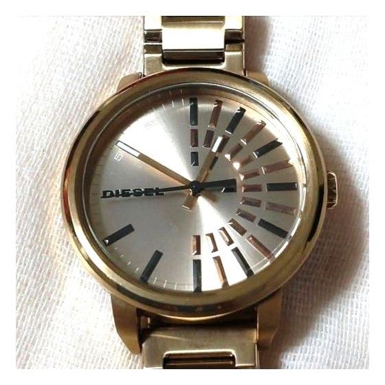 Used DIESEL Men's Watch Gold Analog Quartz (Battery Powered) No Accessories
