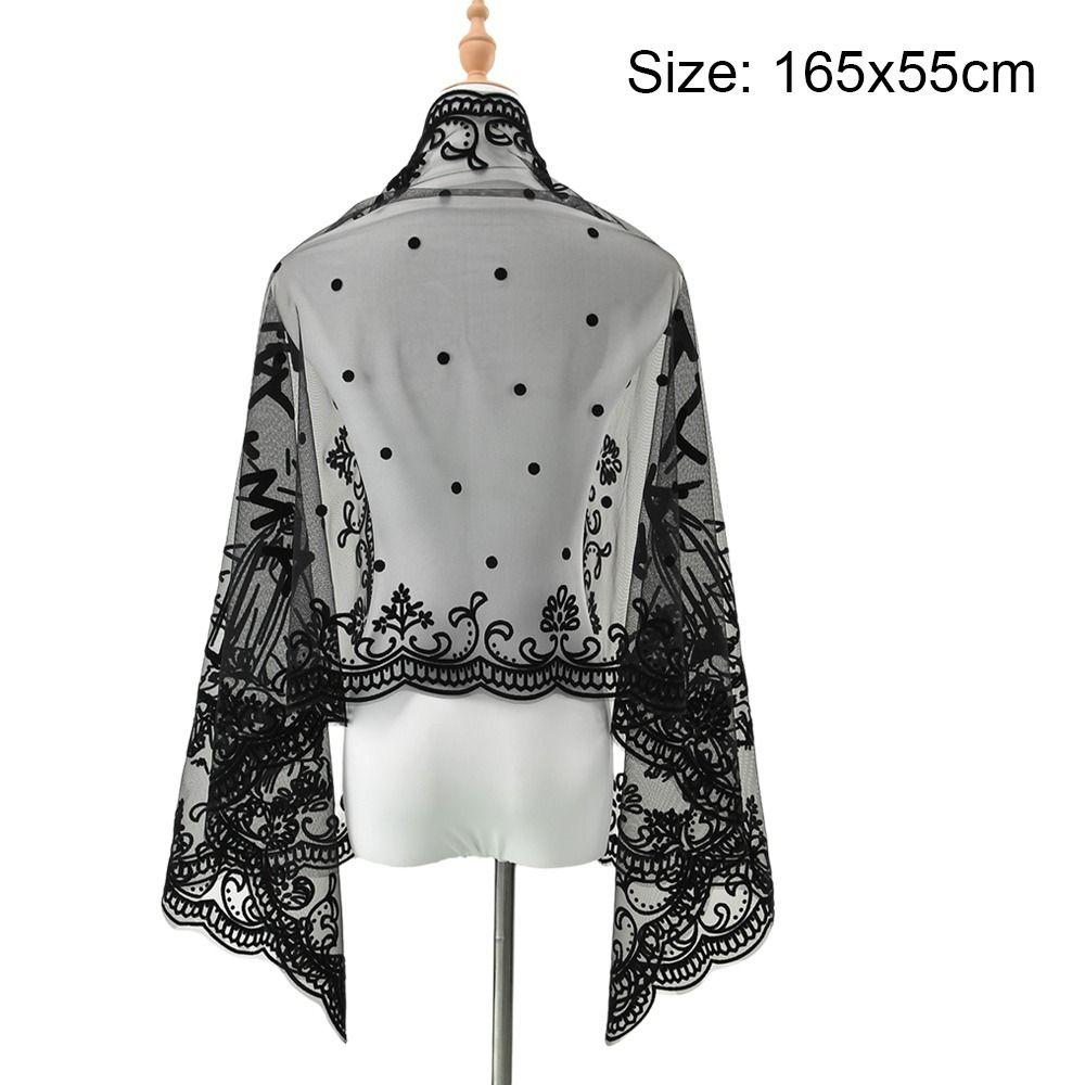 Lightweight Sunscreen Shawl Breathable Mesh Female Headscarf Casual Lace Scarf Summer
