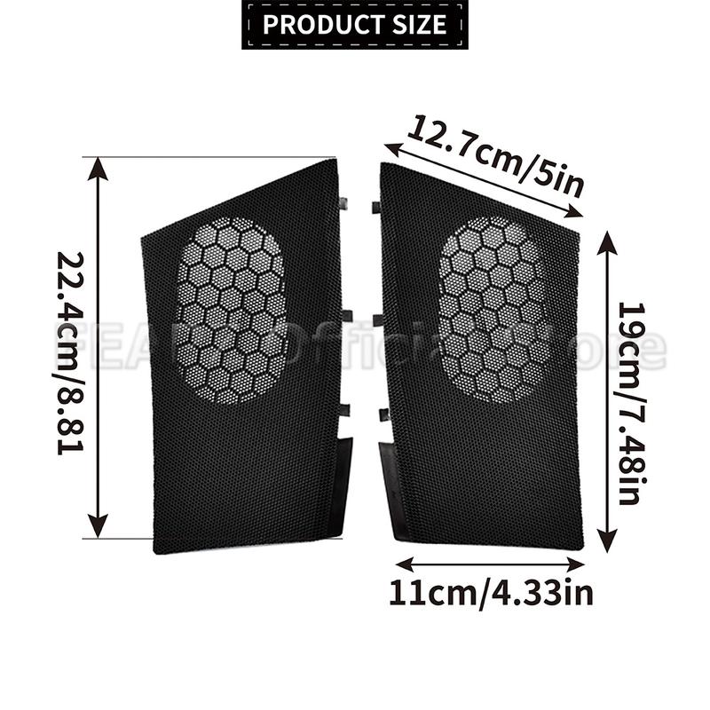 Car Dashboard Speaker Grille Set  7H0857227 7H0857228 Left & Right ABS Plastic Black Cover For VW Transporter T5&T5FL