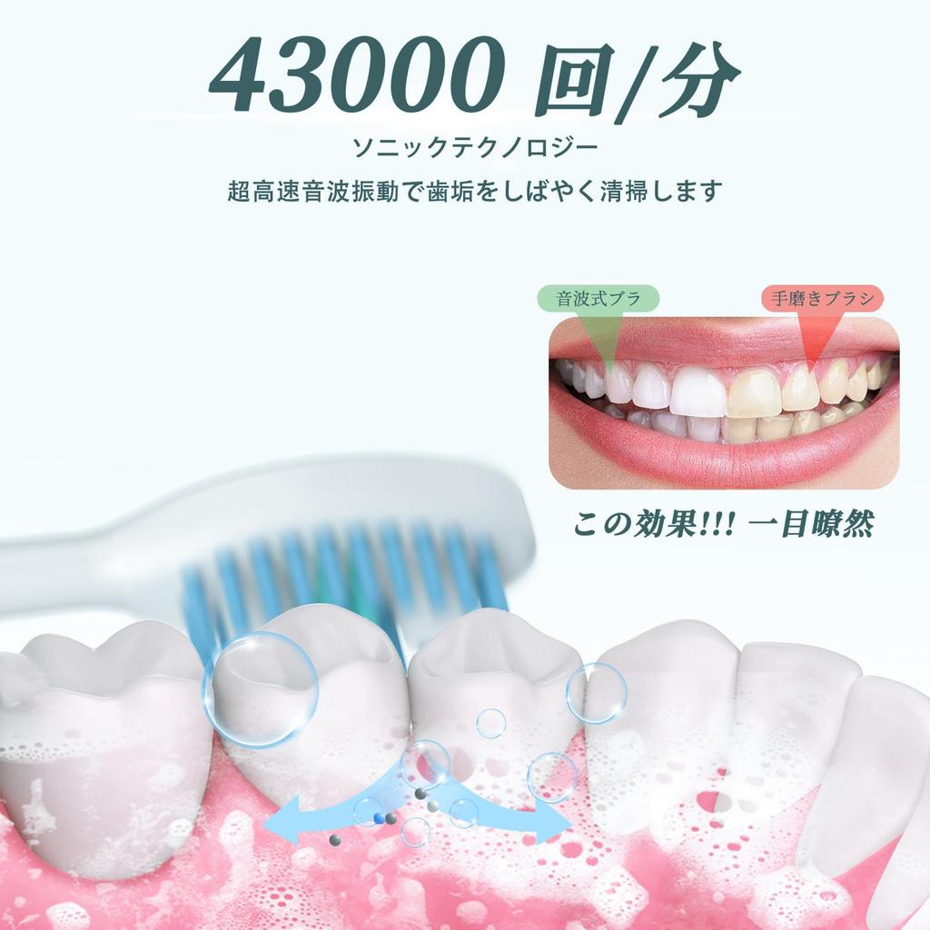 Mankang Good Electric Toothbrush Upgraded Sonic Ultrasonic Toothbrush Replacement Brush IPX7 Sonic Toothbrush with 5 Fast 180 Days of Low Noise Brush