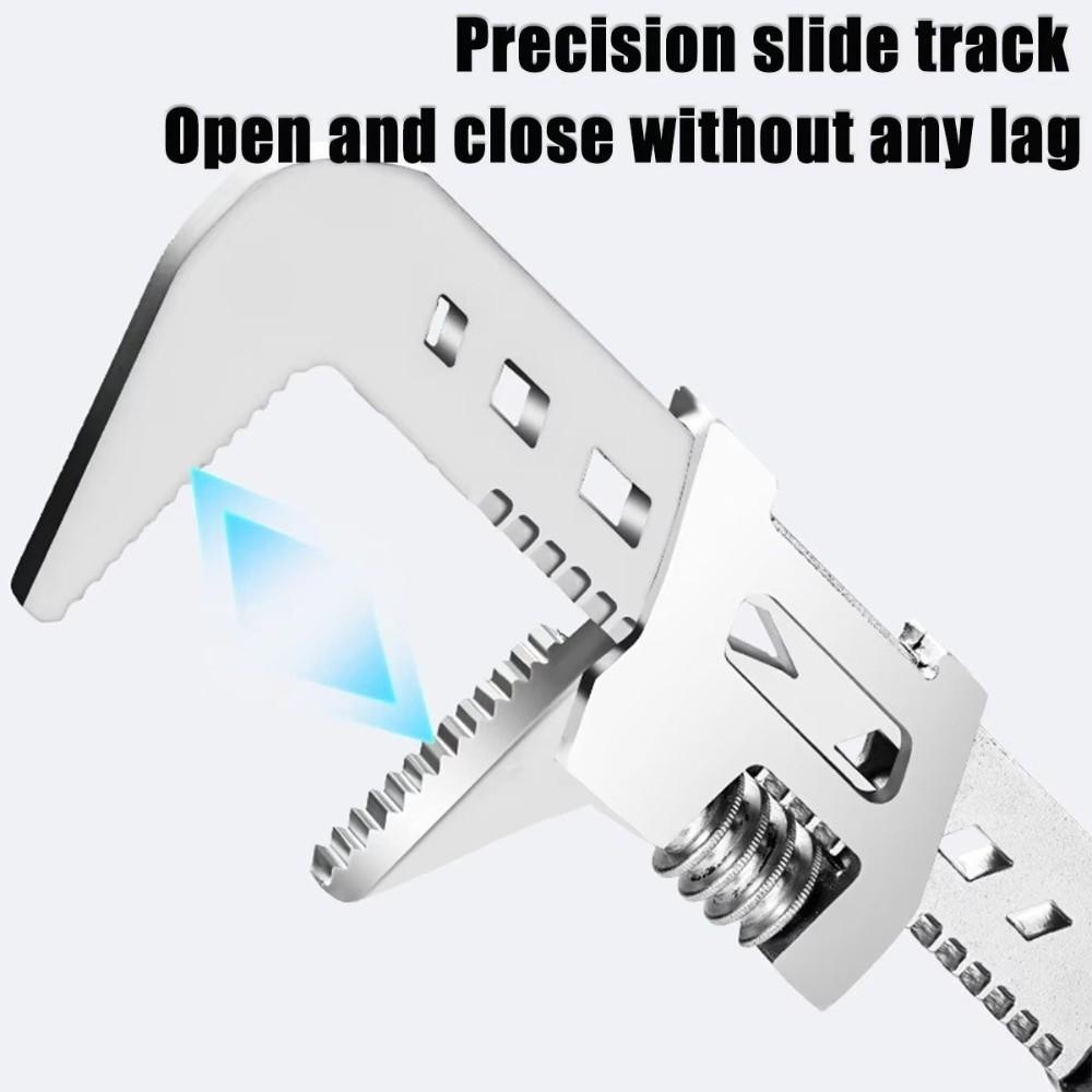 F-Type Right Angle Wrench Adjustable Wide Jaw Opening Spanner Multifunctional Movable Spanners