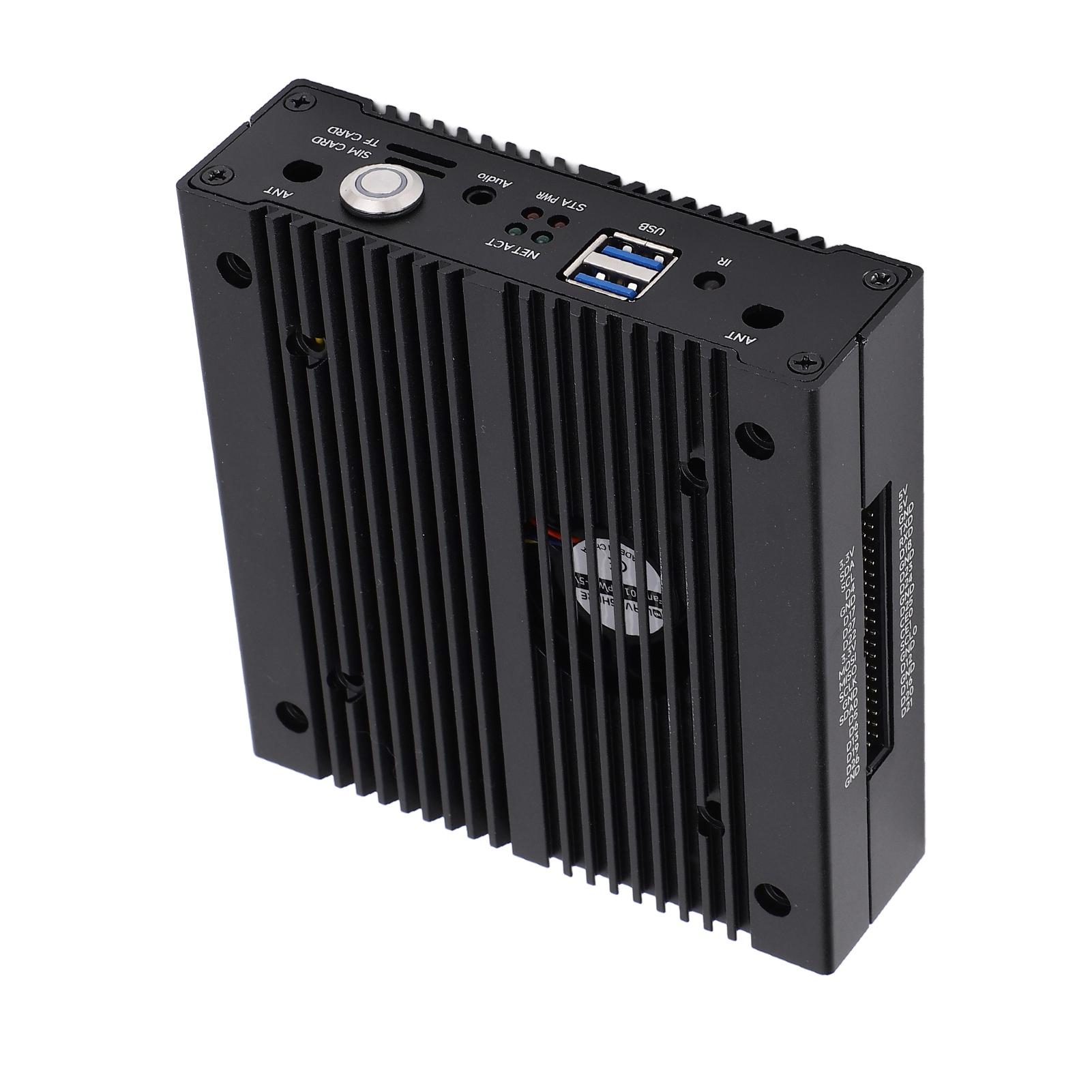 

Мини-компьютер CM4 для RPi для вычислительного модуля 4 двухпортовый гигабитный сетевой мини-ПК в металлическом корпусе