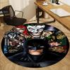Superheroes Pattern Round Rug, Indoor/Outdoor Mat, for Picnic, Gameroom, Bedroom, Office, Living Room, Home Decor Carpet, Birthday Gift
