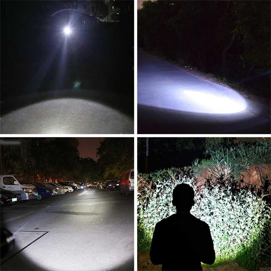 Portable Mini Pocket LED Flashlight USB Rechargeable Waterproof White Light Keychain Torch Super Small Lanterna + 10180 Battery