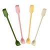 4Pcs Silicone Spatula Heat Resistant Long Handle Dual-Ended Scraper with Spoon Jam Spatulas Kitchen Gadget Kitchen Accessories